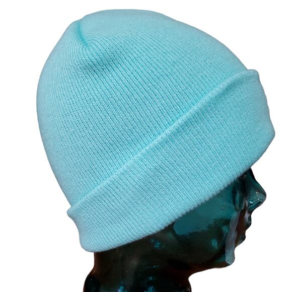 Blue "Happy Camper" Beanie Hat | Size OS - Picture 2 of 3